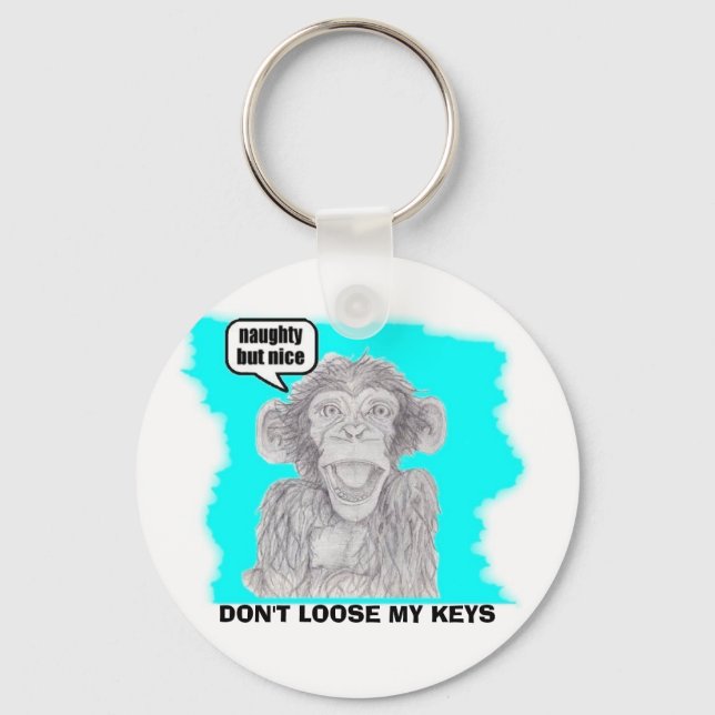 NAUGHTY BUT  NICE, DON'T LOOSE MY KEYS KEY RING (Front)
