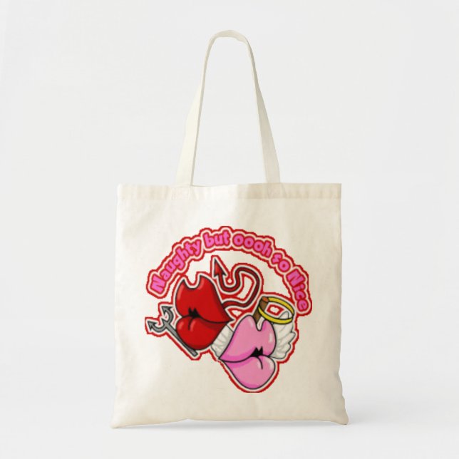 Naughty But Oh So Nice - Budget Tote Bag (Front)
