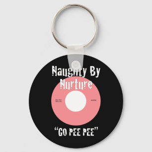 Naughty By Nurture Pink Key Ring
