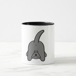 NAUGHTY CAT BACK DESIGN  MUG