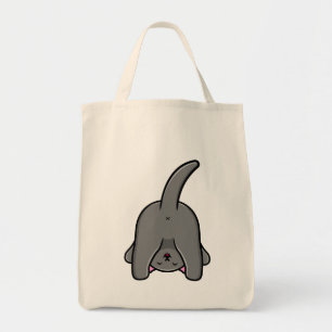 NAUGHTY CAT BACK DESIGN  TOTE BAG