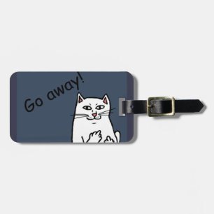 Naughty Cat Luggage Tag