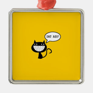 Naughty Cat Metal Tree Decoration