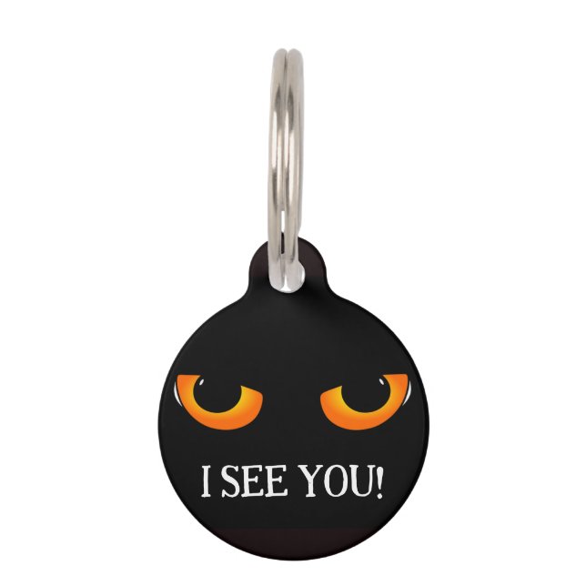 "Naughty cat" Pet Tag (Front)