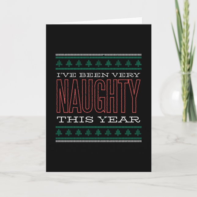 NAUGHTY CHRISTMAS CARD (Front)