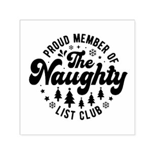Naughty Christmas funny theme Self-inking Stamp