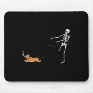Naughty Corgi Dog  Fun Skeleton Halloween  Mouse Pad