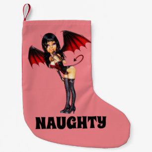 NAUGHTY DEVIL GIRL CHRISTMAS STOCKINGS
