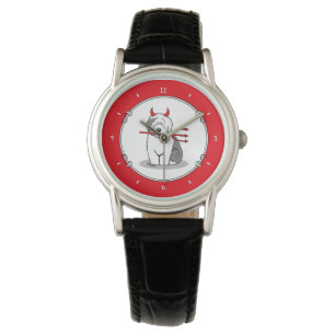 Naughty Devil Old English Sheepdog (Grey 1) Watch