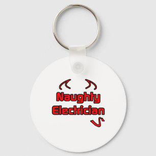 Naughty Electrician Key Ring