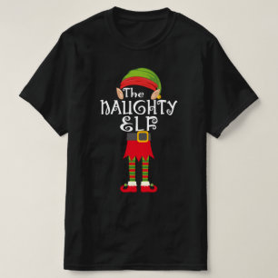 naughty elf family matching christmas T-Shirt