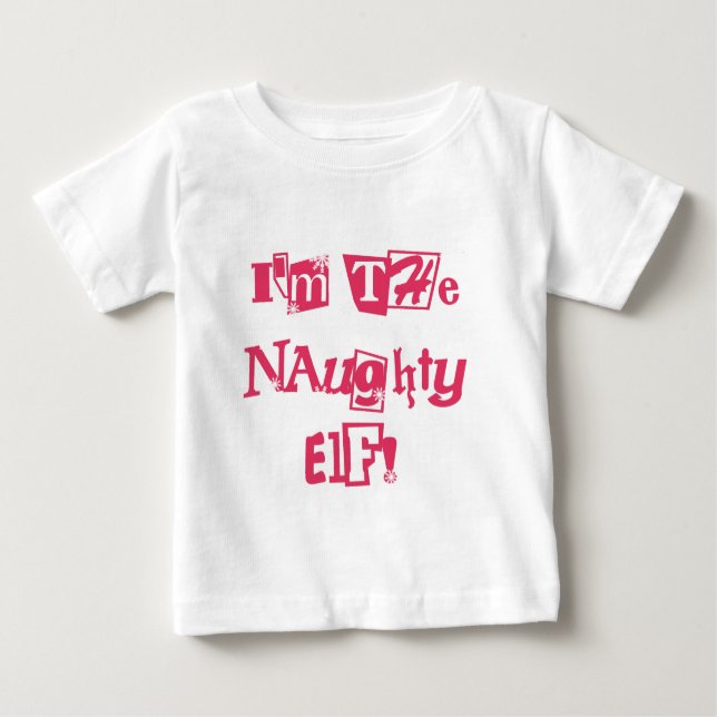 Naughty Elf T-shirts and Gifts (Front)