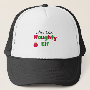 Naughty Elf T-shirts and Gifts Trucker Hat