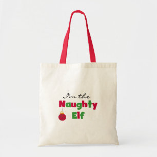 Naughty Elf Tote Bag