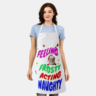 Naughty funny santa apron