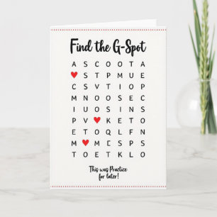 Naughty G Spot Practice Card