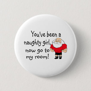 Naughty Girl Go To My Room 6 Cm Round Badge