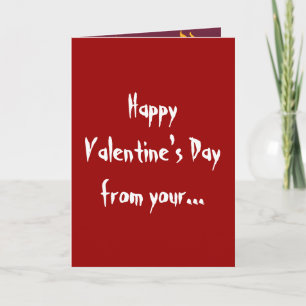 Naughty Girl Happy Valentine's Day Greetings Card