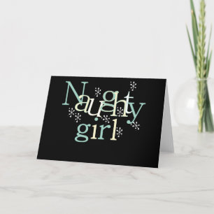 Naughty Girl Holiday Card