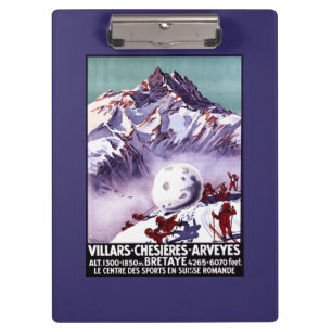 Naughty Gnomes Making Giant Snowball Poster Clipboard