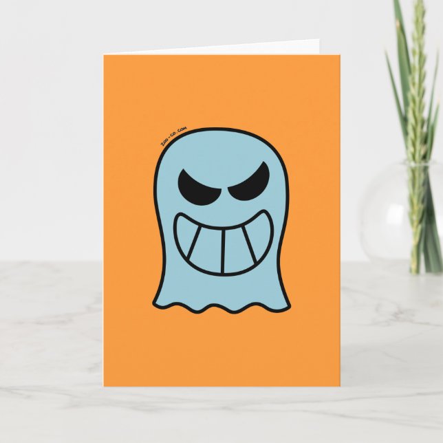 Naughty Halloween Ghost Card (Front)