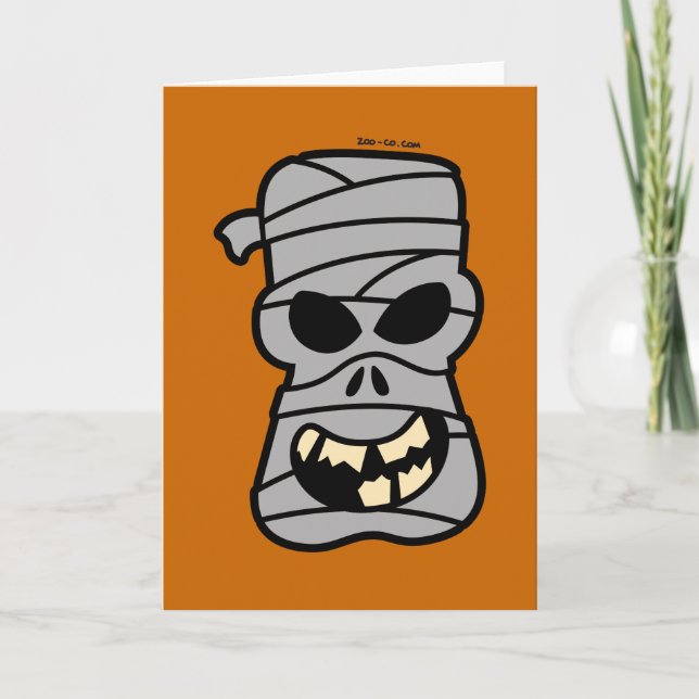 Naughty Halloween Mummy Card (Front)