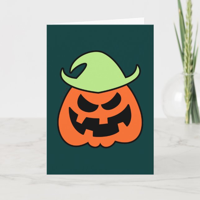 Naughty Halloween Scarecrow Card (Front)