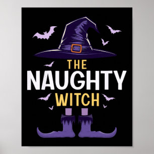 Naughty Halloween Witch Group Matching Costume Poster
