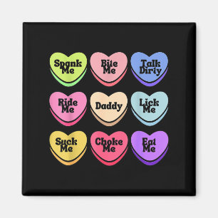 Naughty Heart Candy Daddy Spank Me Adult Humor Cou Magnet
