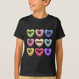 Naughty Heart Candy Daddy Spank Me Adult Humor Cou T-Shirt