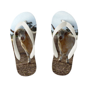 Naughty Highland Cow, Kid's Jandals