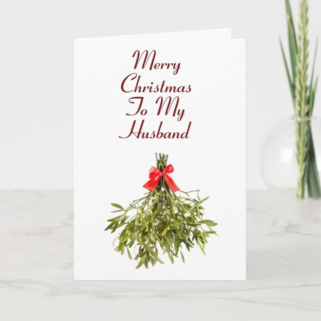 **NAUGHTY HUSBAND** LOVE AT CHRISTMAS HOLIDAY CARD (Front)