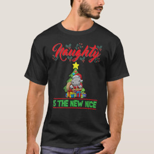 Naughty Is The New Nice Christmas Santa Xmas_16 T-Shirt