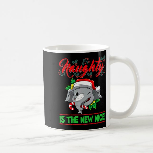 Naughty Is The New Nice Christmas Santa Xmas Premi Coffee Mug (Right)
