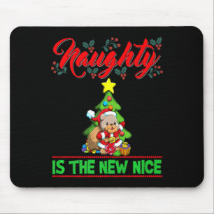Naughty Is The New Nice Christmas Santa Xmas Premi Mouse Pad