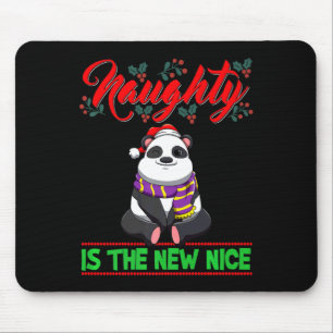 Naughty Is The New Nice Christmas Santa Xmas Premi Mouse Pad