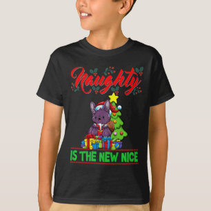 Naughty Is The New Nice Christmas Santa Xmas Premi T-Shirt