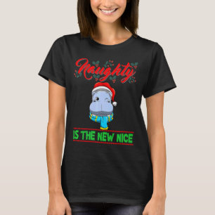 Naughty Is The New Nice Christmas Santa Xmas Premi T-Shirt