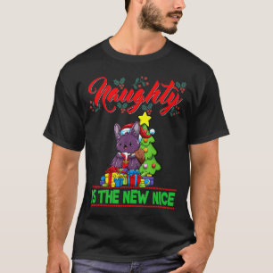 Naughty Is The New Nice Christmas Santa Xmas T Shi T-Shirt
