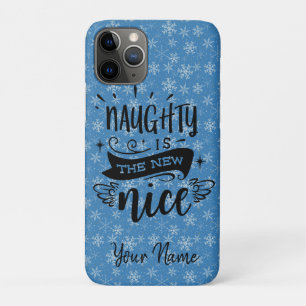 Naughty is the New Nice - Christmas Saying w/Snow Case-Mate iPhone Case