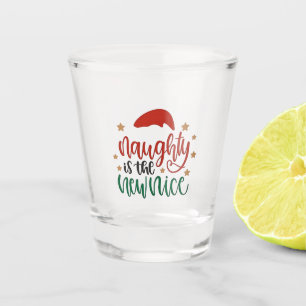 Naughty is The New Nice Funny Christmas Santa Shot Glass