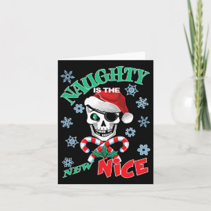 Naughty Is The New Nice Funny Santa's List Christm Card