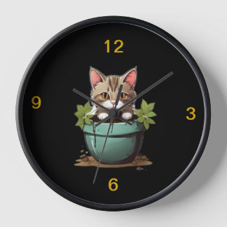 Naughty Kitty Clock