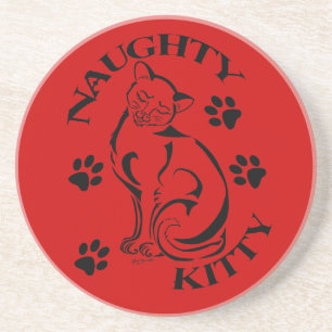 Naughty Kitty Coaster