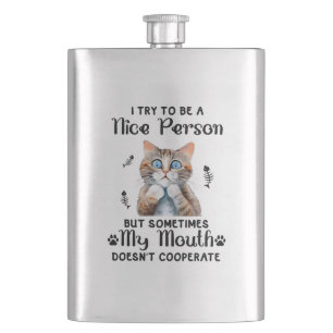 Naughty Kitty Hip Flask