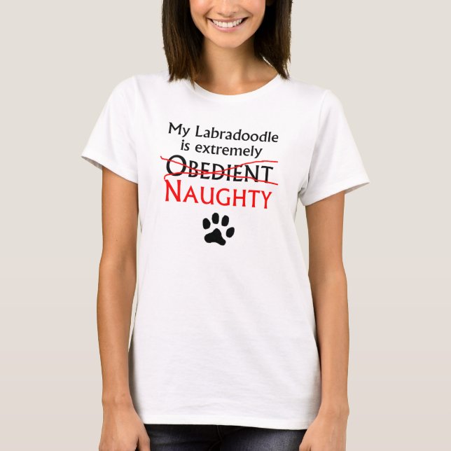 Naughty Labradoodle T-Shirt (Front)