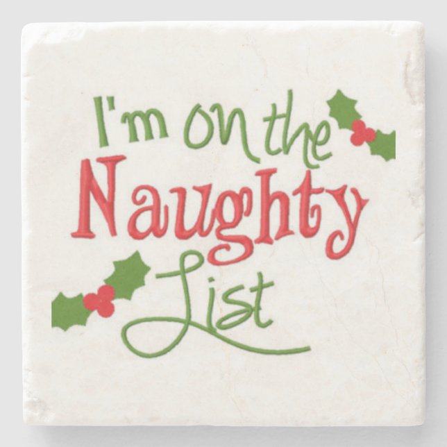 **NAUGHTY LIST** COASTER (Front)