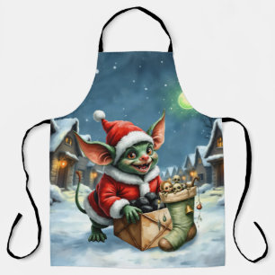 Naughty List Delivery: The Goblin Clause Chronicle Apron