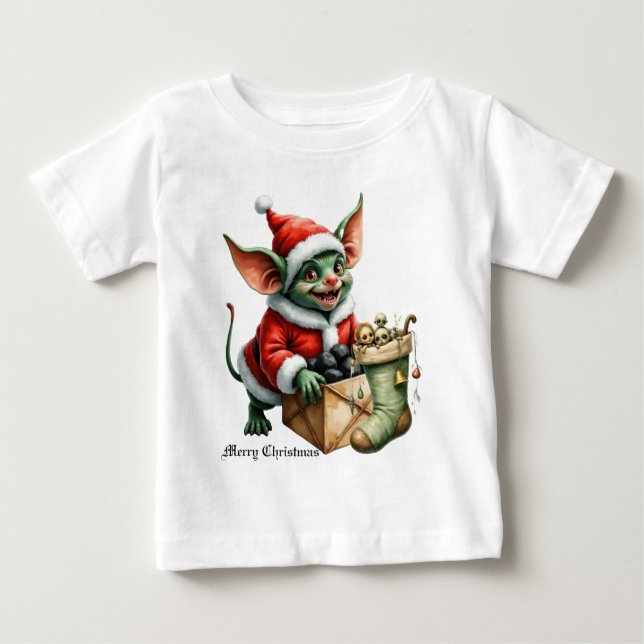 Naughty List Delivery: The Goblin Clause Chronicle Baby T-Shirt (Front)