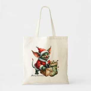 Naughty List Delivery: The Goblin Clause Chronicle Tote Bag